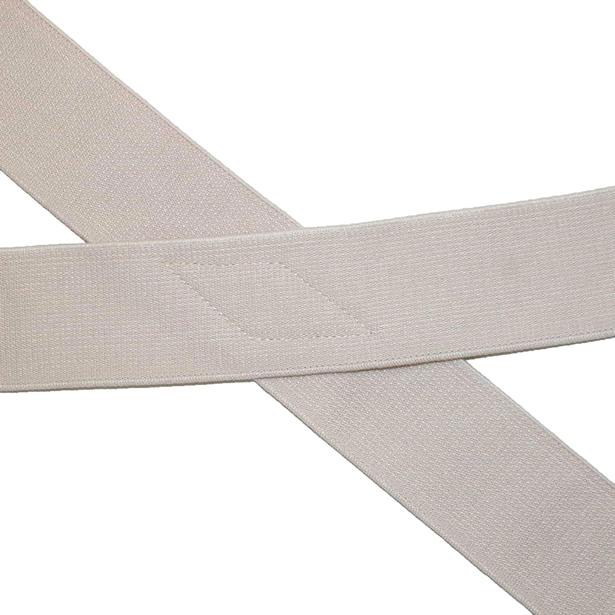 CTM® Women's Elastic Undergarment Side Clip Maternity Suspenders - Beige