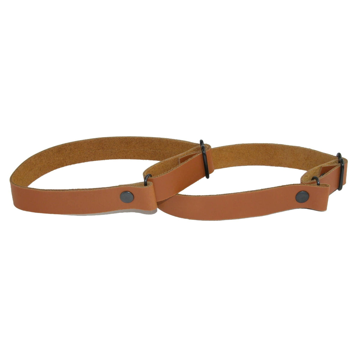 CTM® Men's Coated Leather Solid Color Adjustable Armband Sleeve Garter - Men's Coated Leather Solid Color Adjustable Armband Sleeve Garter