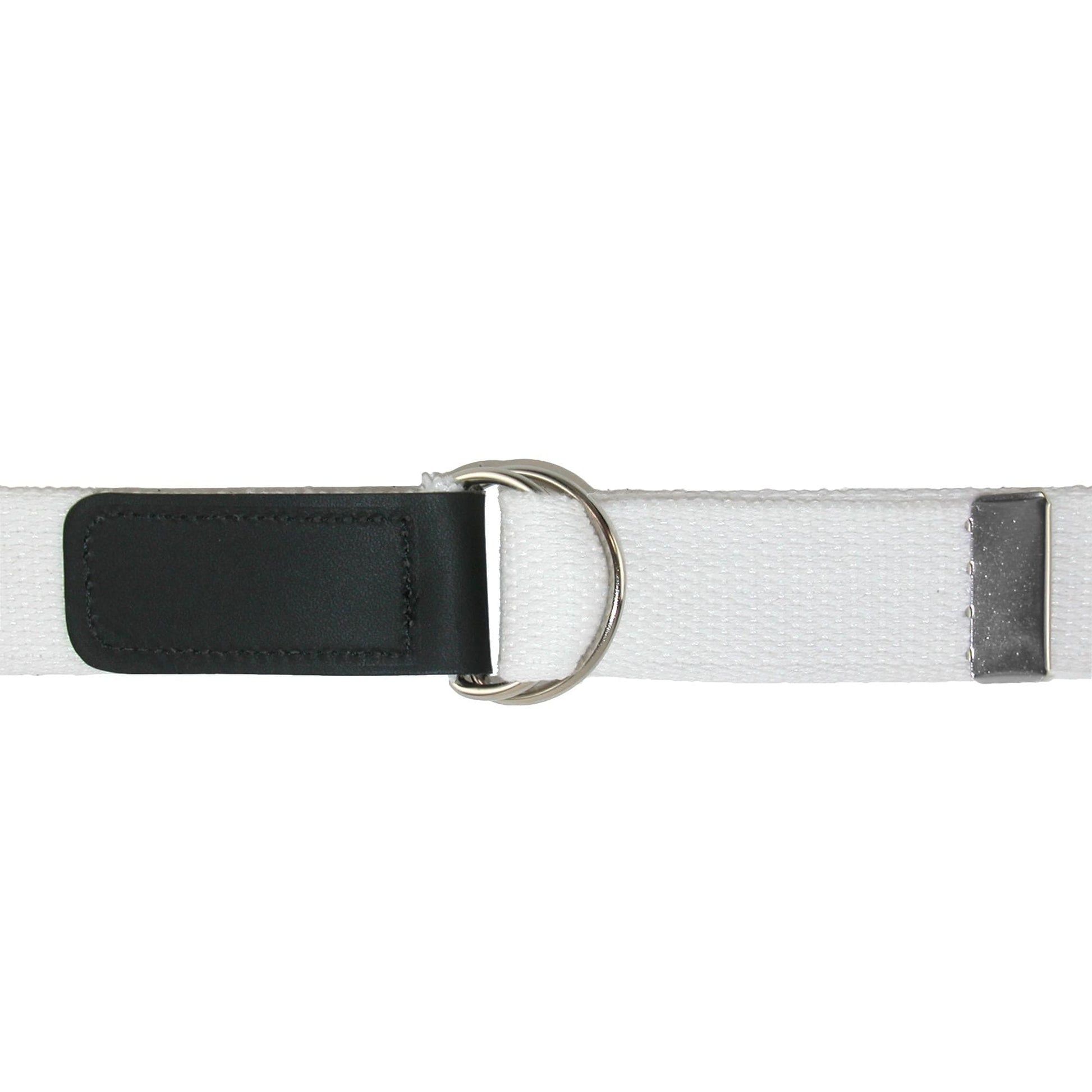 CTM® Plus Size Cotton Web Belt with Double D Ring Buckle - Royal Blue