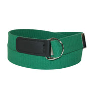 Plus Size Cotton Web Belt with Double D Ring Buckle