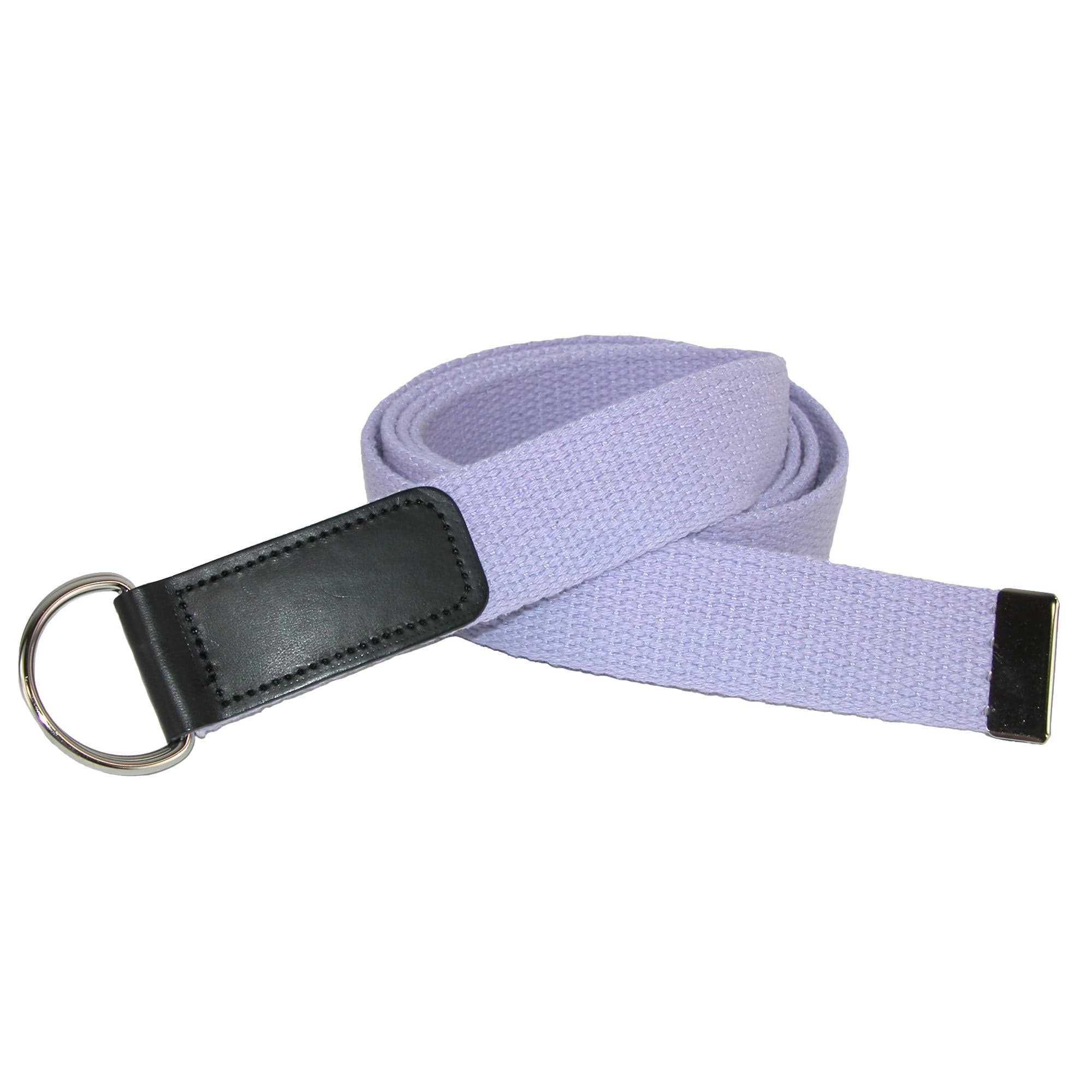CTM® Plus Size Cotton Web Belt with Double D Ring Buckle