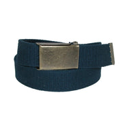 Men's Big & Tall Fabric Belt with Brass Flip Top Buckle