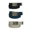 Men's Big & Tall Belt with Flip Top Brass Buckle (Pack of 3)