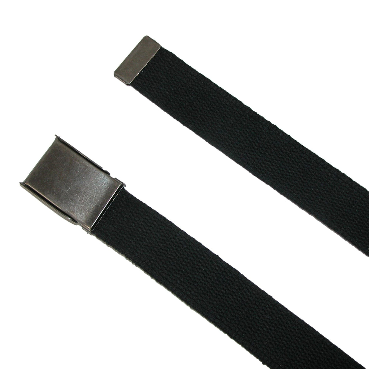 CTM® Men's Big & Tall Belt with Flip Top Nickel Buckle (Pack of 3) - Black