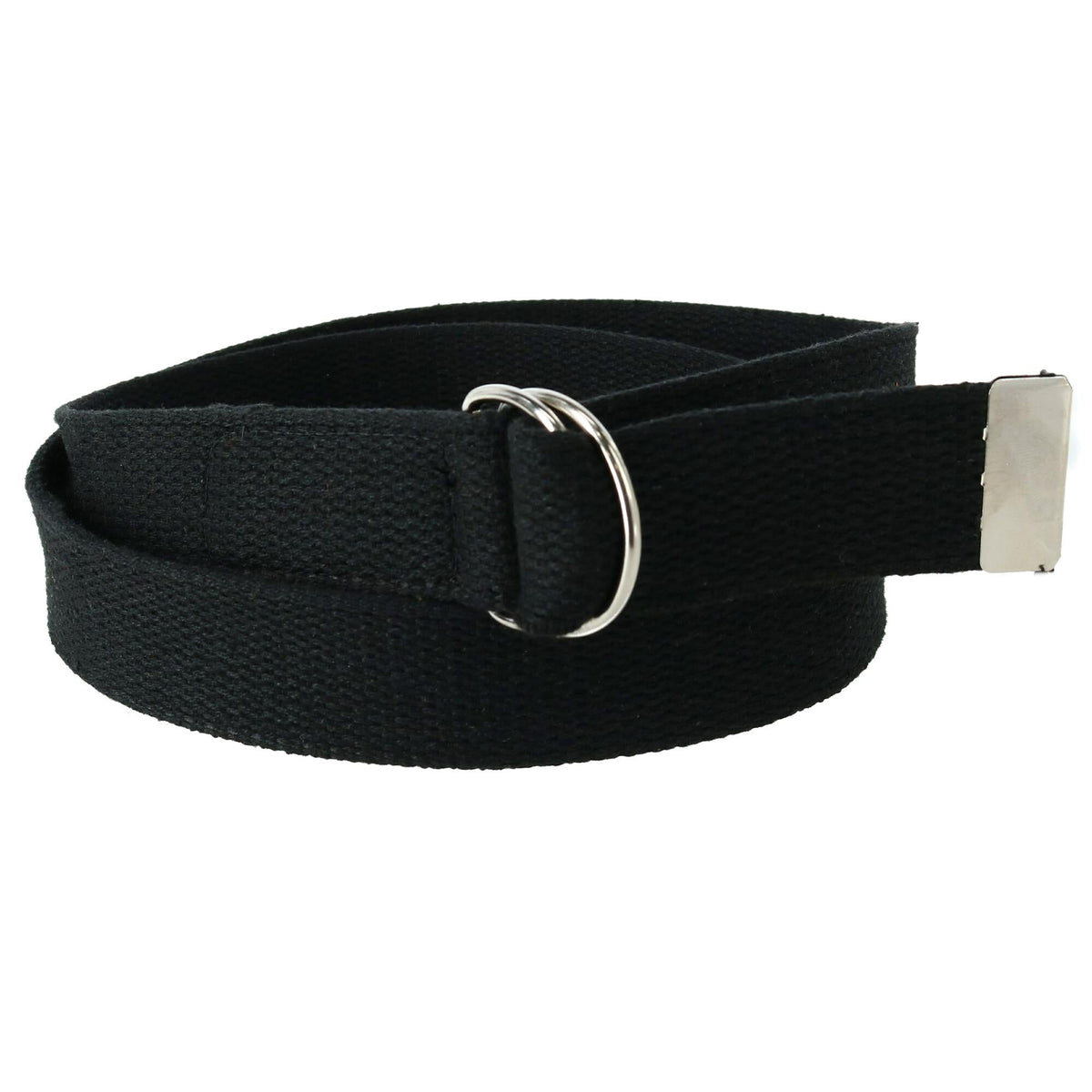 CTM® Cotton Web 1.25 Inch Belt with D Ring Buckle