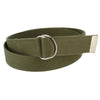 Cotton Web Belt with D Ring Buckle