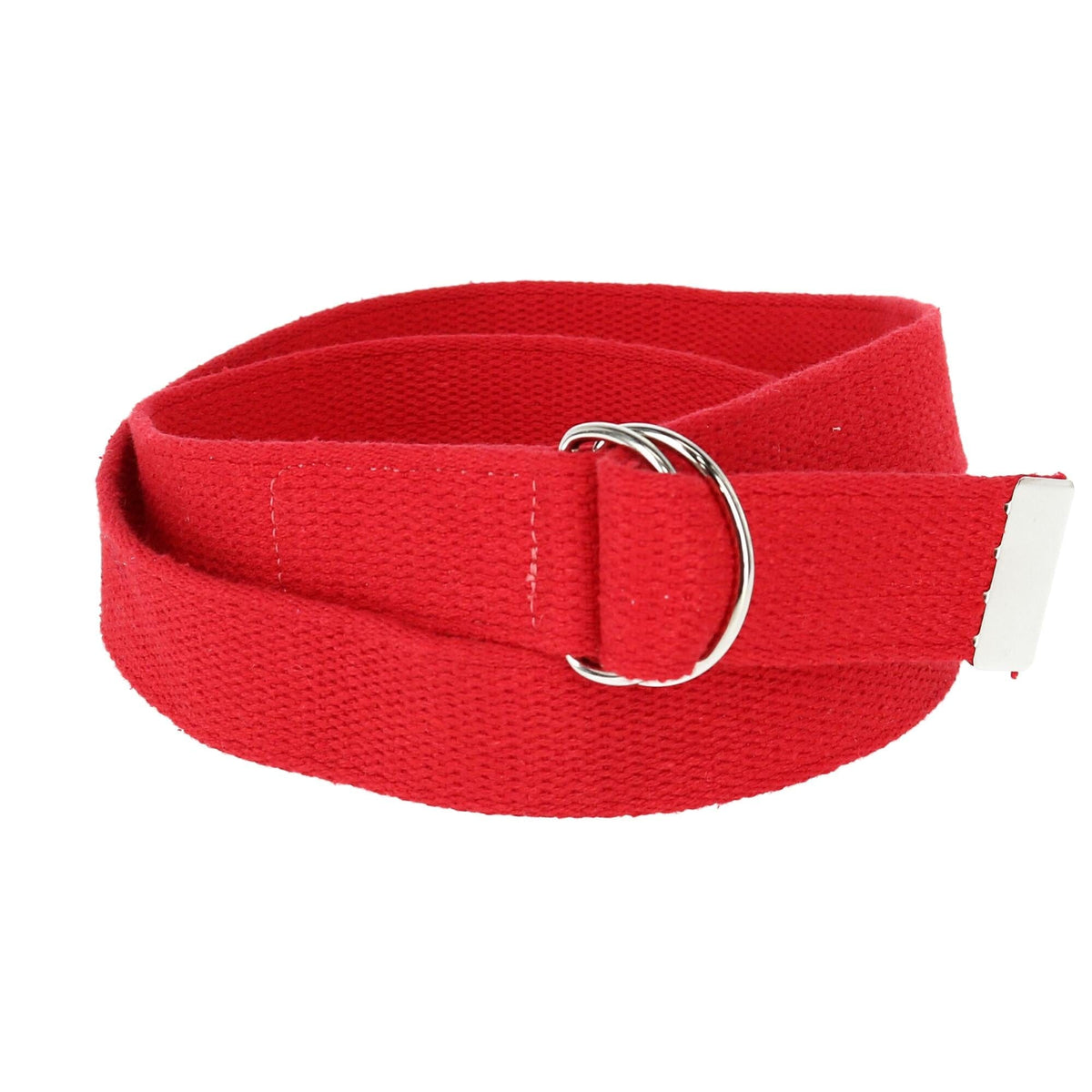 CTM® Cotton Web 1.25 Inch Belt with D Ring Buckle