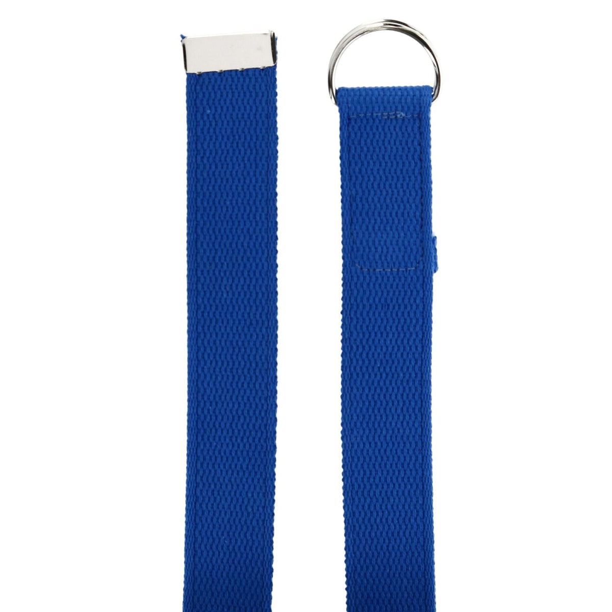 CTM® Cotton Web 1.25 Inch Belt with D Ring Buckle - Royal