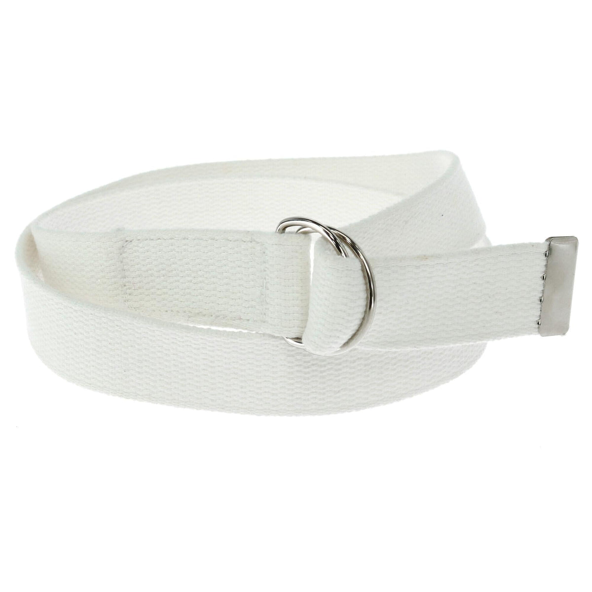 CTM® Cotton Web 1.25 Inch Belt with D Ring Buckle
