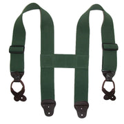 Men's Elastic 2 Inch Wide Button-End Wader Suspenders