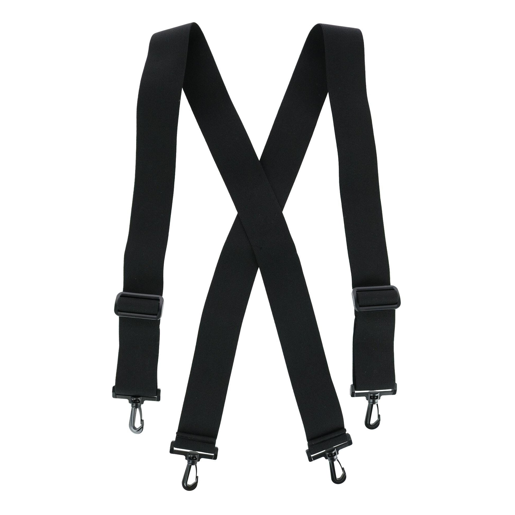 CTM® Men's Elastic X-Back Suspenders with Plastic Hook Ends