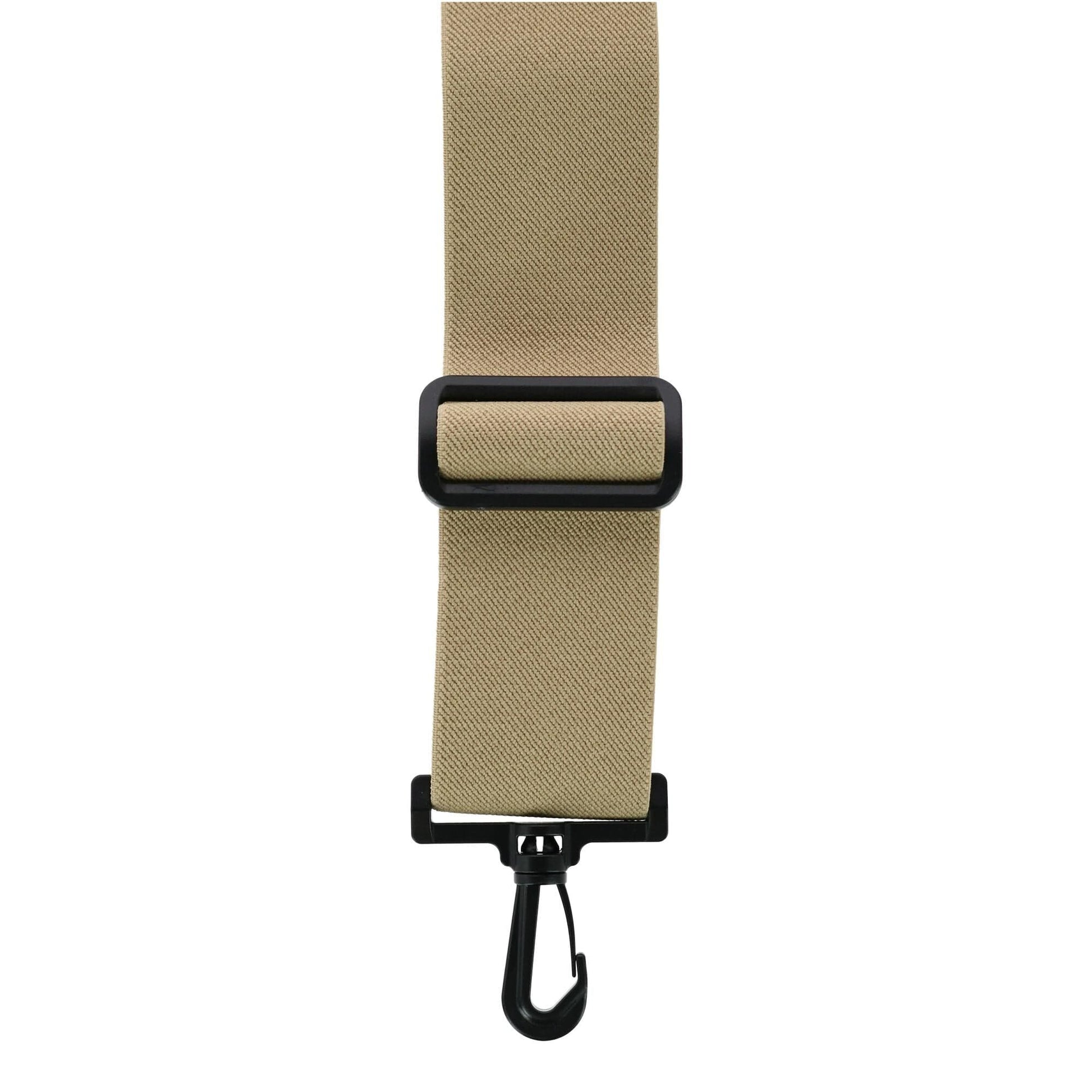 CTM® Men's Elastic X-Back Suspenders with Plastic Hook Ends - Khaki