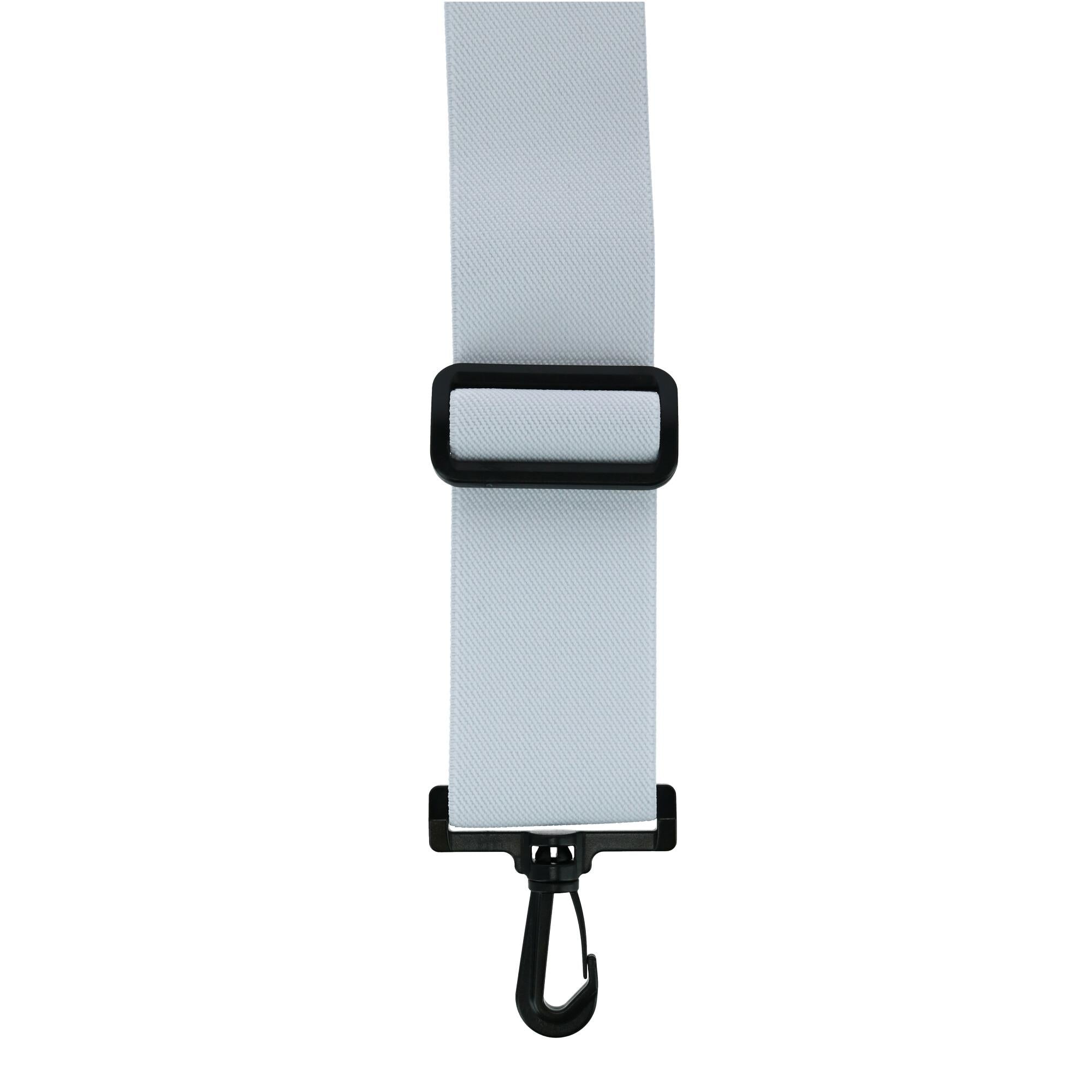 CTM® Men's Elastic X-Back Suspenders with Plastic Hook Ends - White
