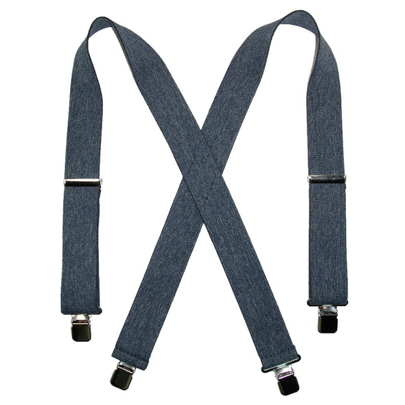 Men's Denim Clip-End 2 Inch Suspenders