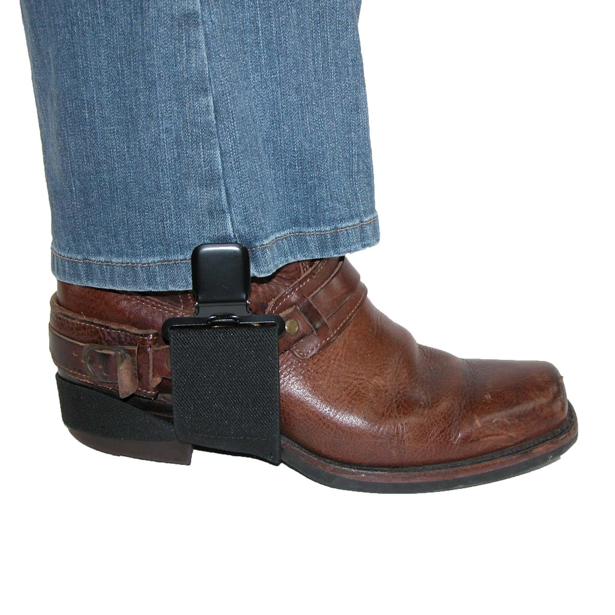 CTM® Men's Elastic Biker Clip-End Stirrup Straps - Men's Elastic Biker Clip-End Stirrup Straps