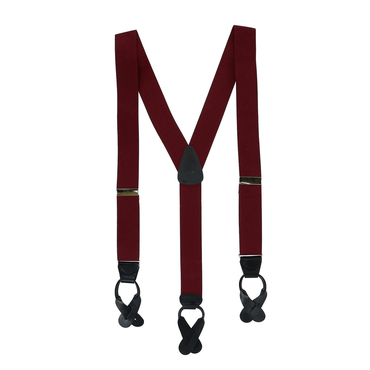 CTM® Men's Elastic Button End Suspenders