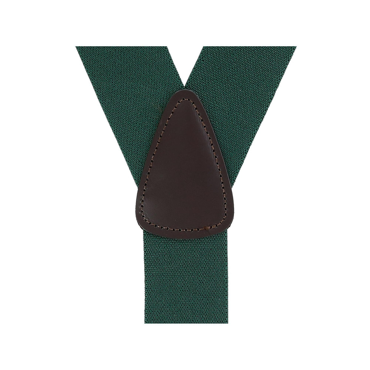 CTM® Men's Elastic Button End Suspenders - Hunter Green