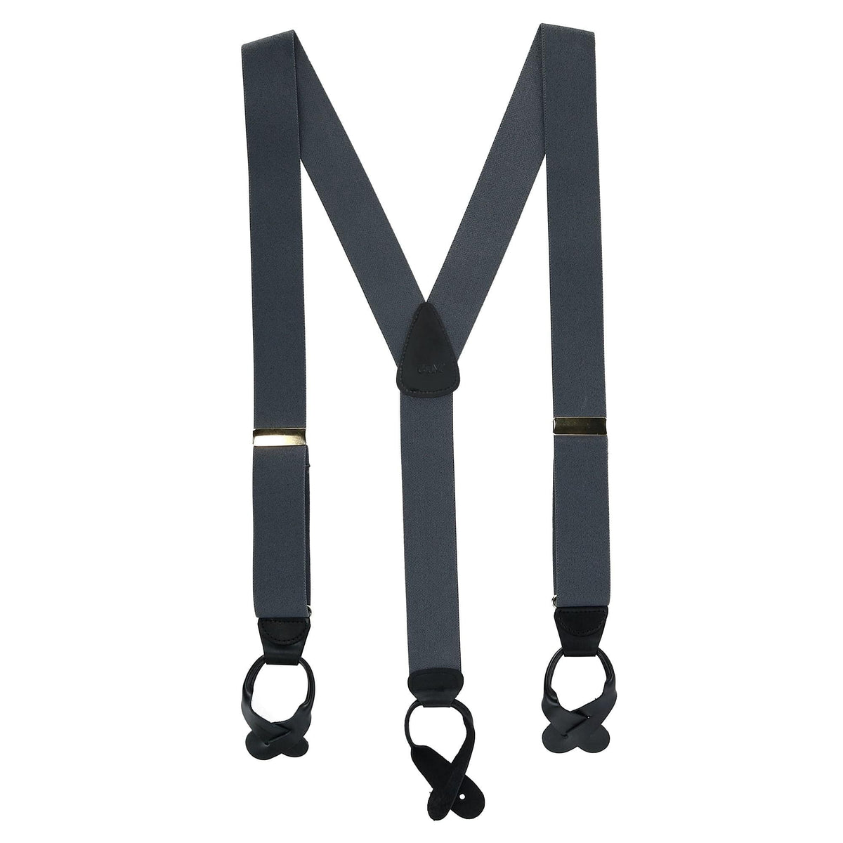 CTM® Men's Elastic Button End Suspenders