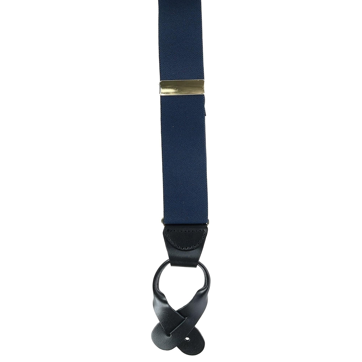 CTM® Men's Elastic Button End Suspenders - Navy