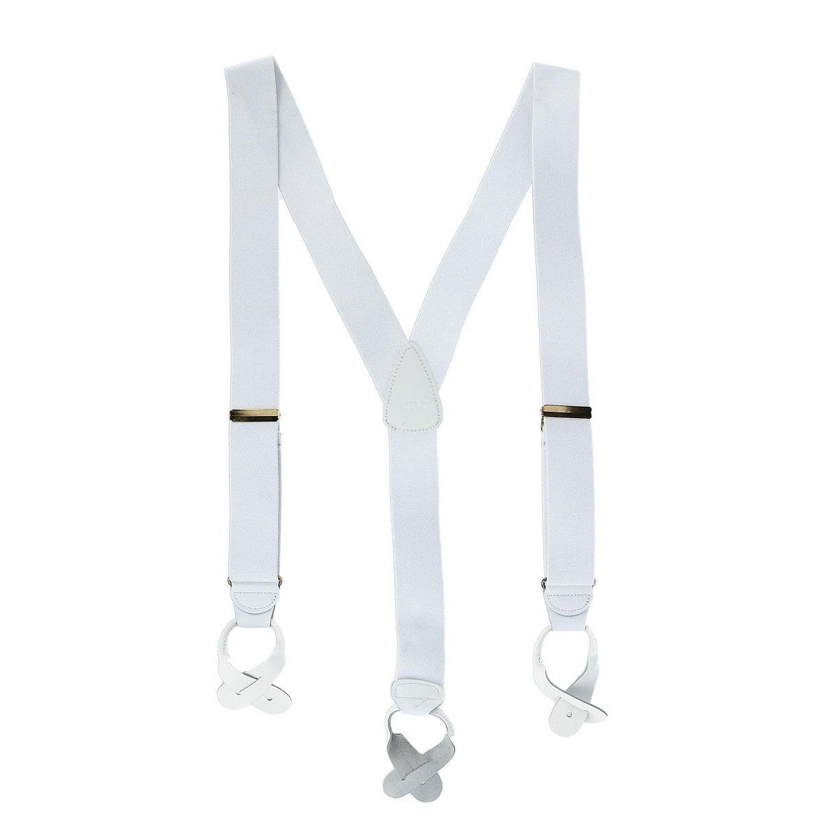 CTM® Men's Elastic Button End Suspenders