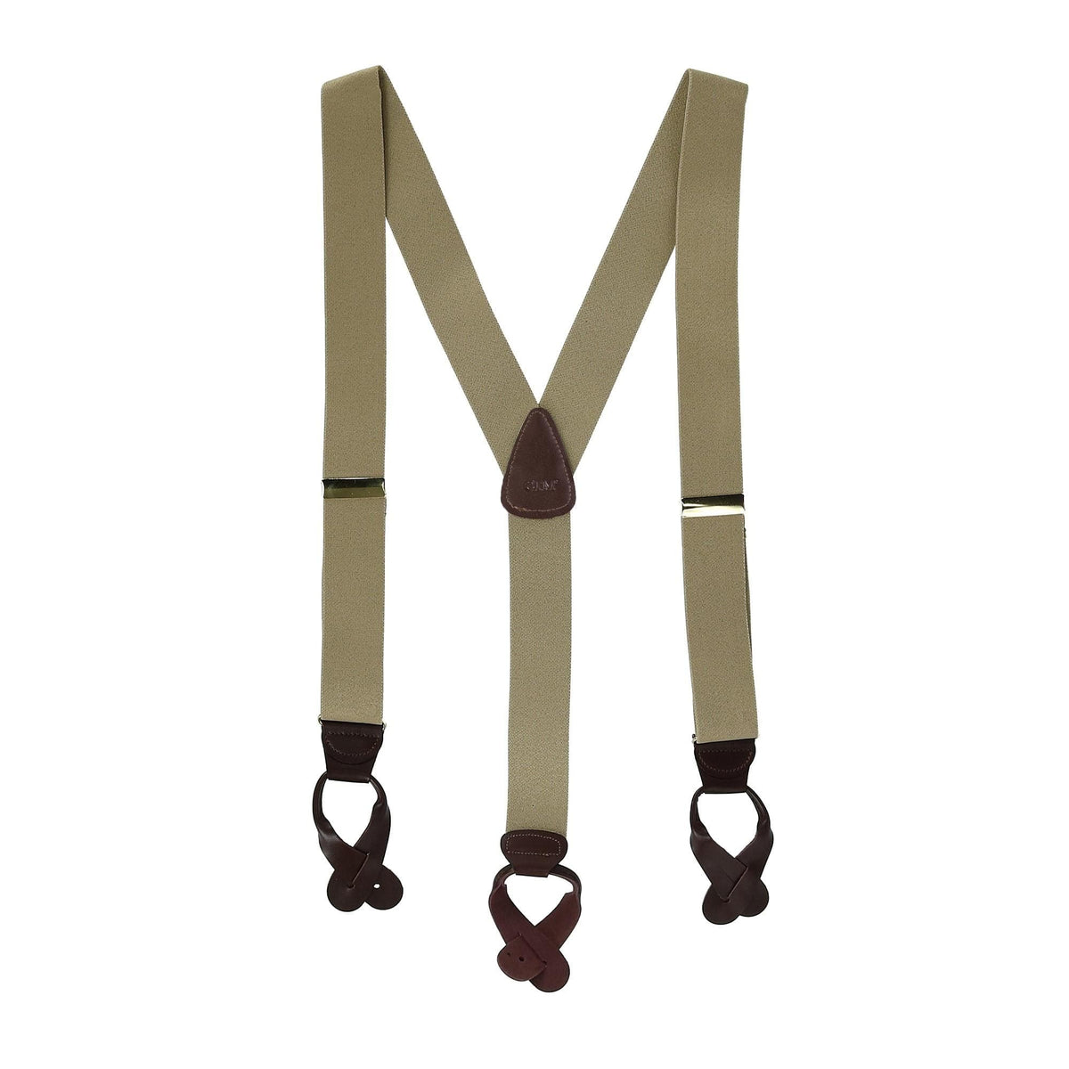 CTM® Men's Elastic Button End Suspenders - Men's Elastic Button End Suspenders