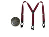 Men's Elastic Button-End Y-Back Suspender with Bachelor Buttons