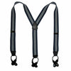 Men's Elastic Button End Stripe Dress Suspenders