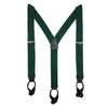 Men's Elastic Button End Dress Suspenders with Silver Hardware