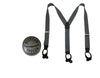 Men's Big & Tall Elastic Button End Suspender with Bachelor Buttons