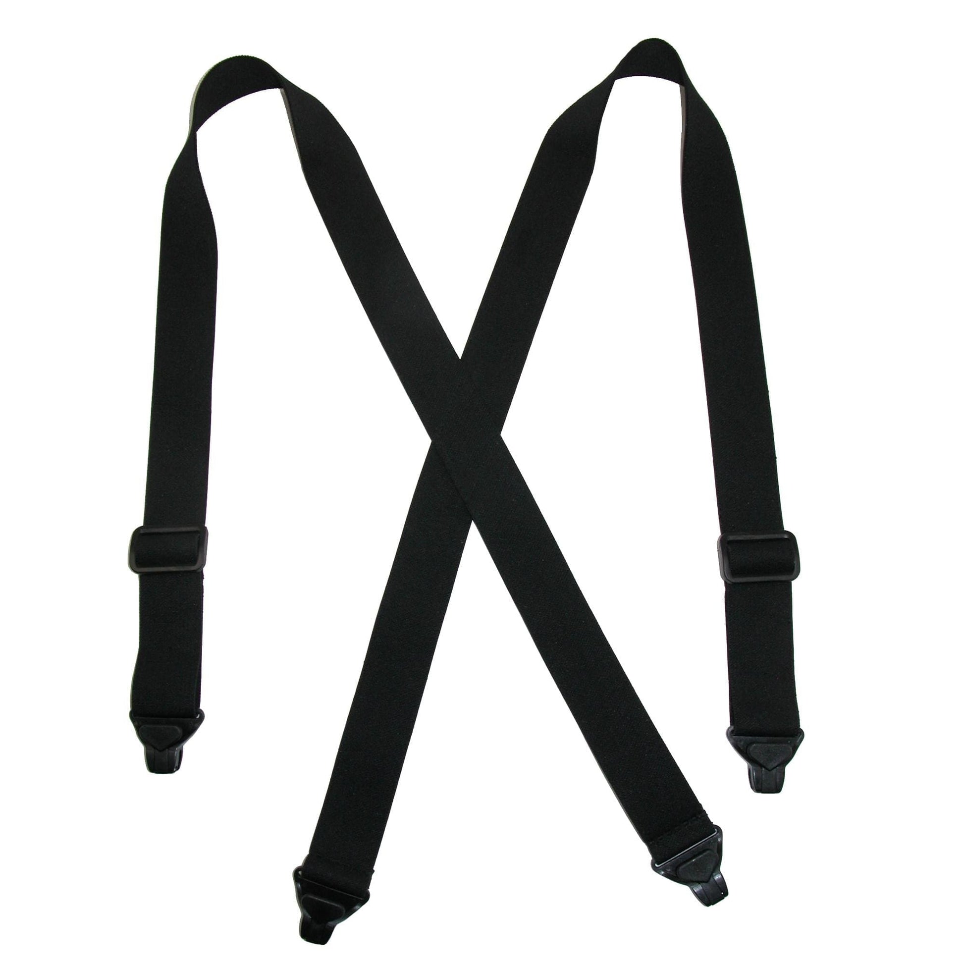CTM® Men's Elastic Plastic Clip-End TSA Compliant Airport Suspenders