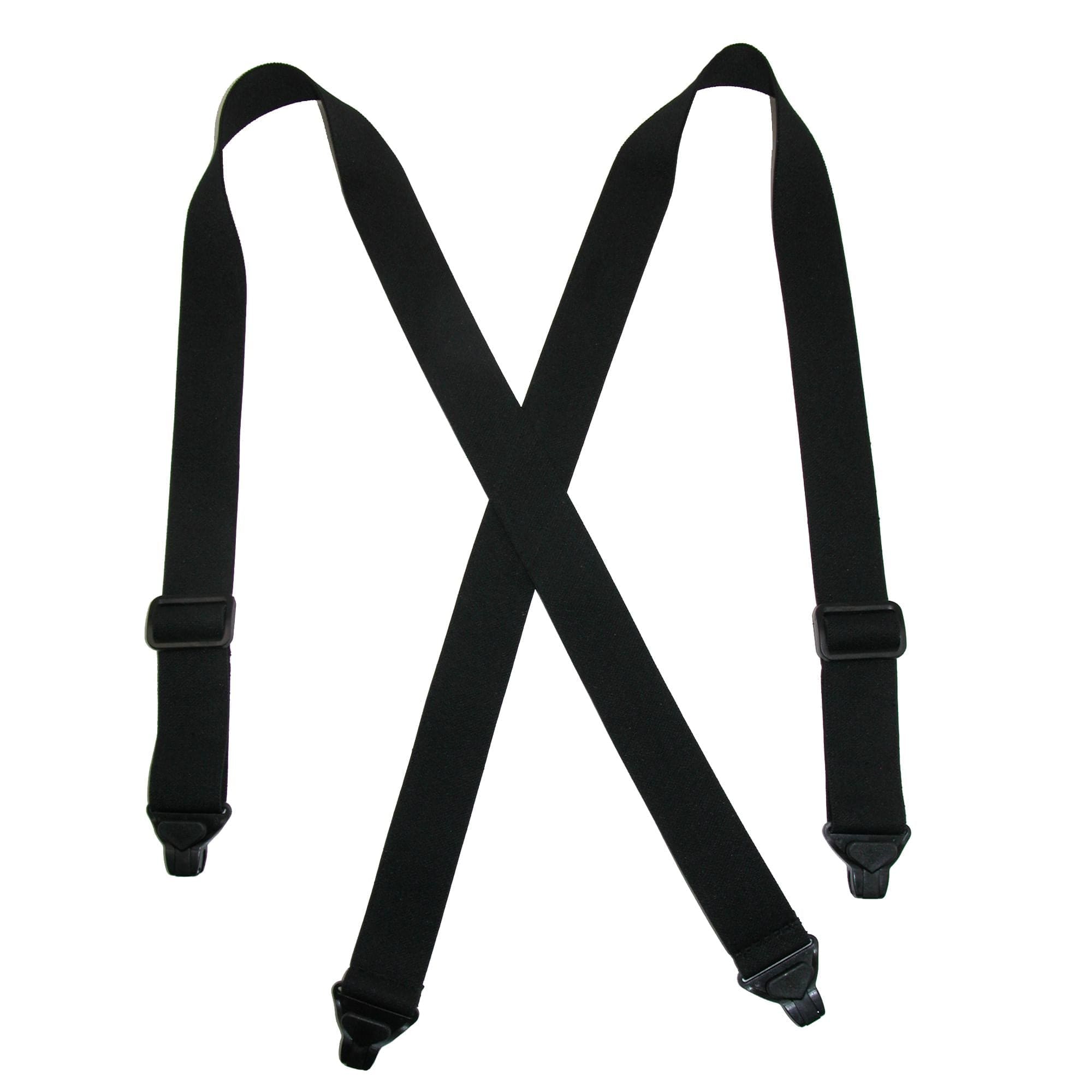 CTM® Men's Elastic Plastic Clip-End TSA Compliant Airport Suspenders