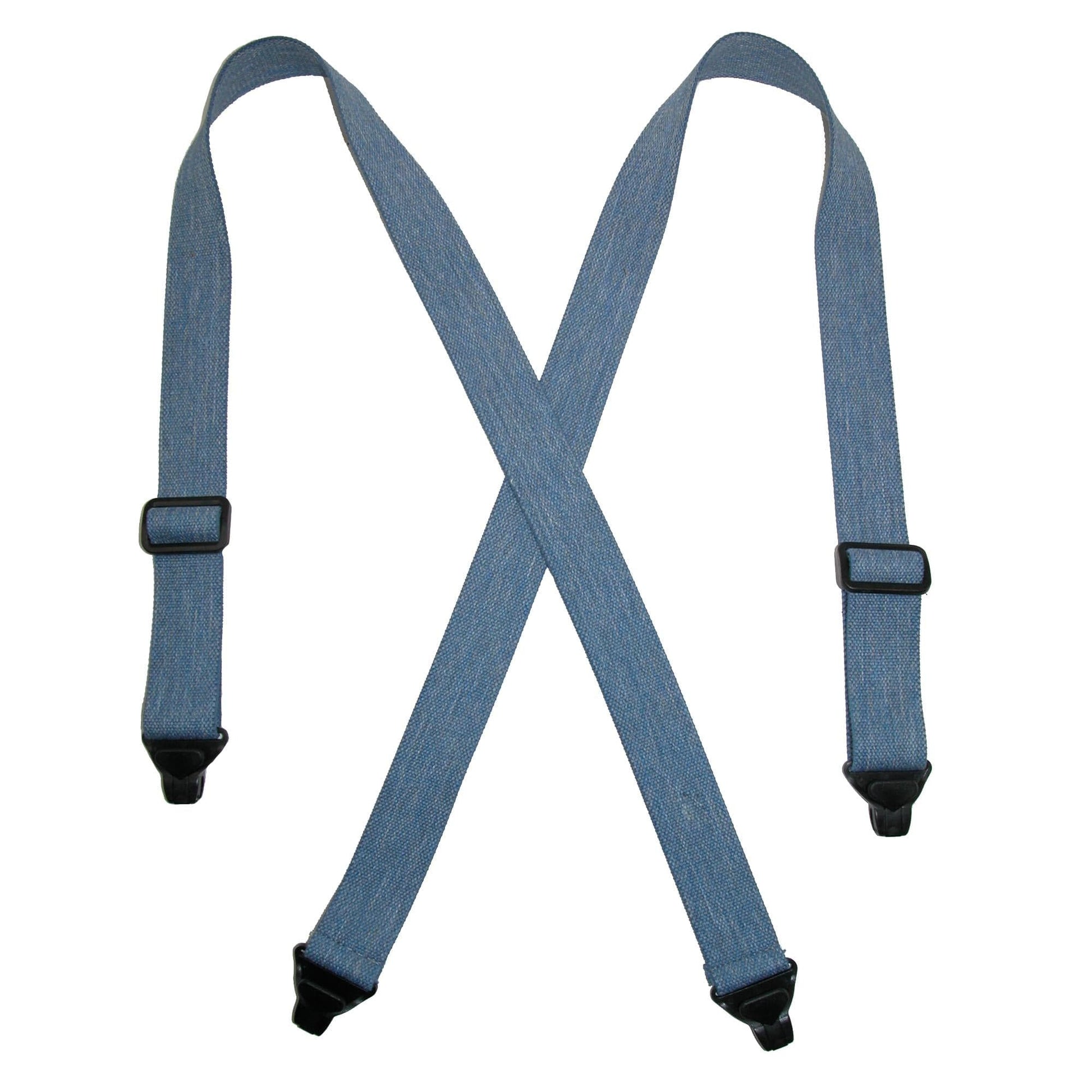 CTM® Men's Elastic Plastic Clip-End TSA Compliant Airport Suspenders
