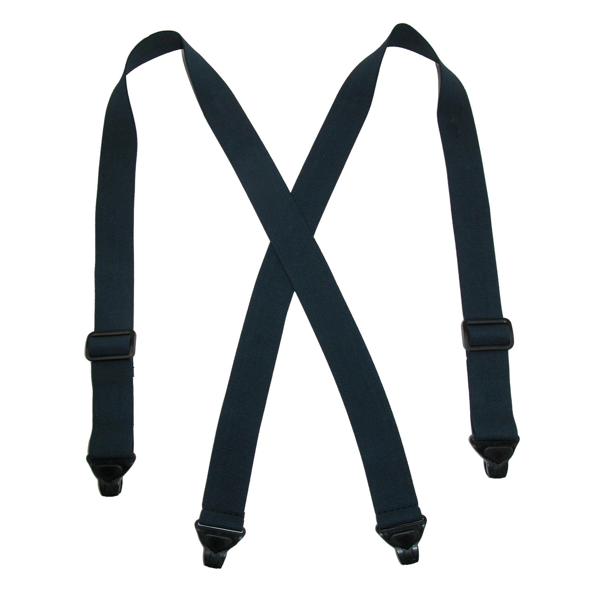 CTM® Men's Elastic Plastic Clip-End TSA Compliant Airport Suspenders