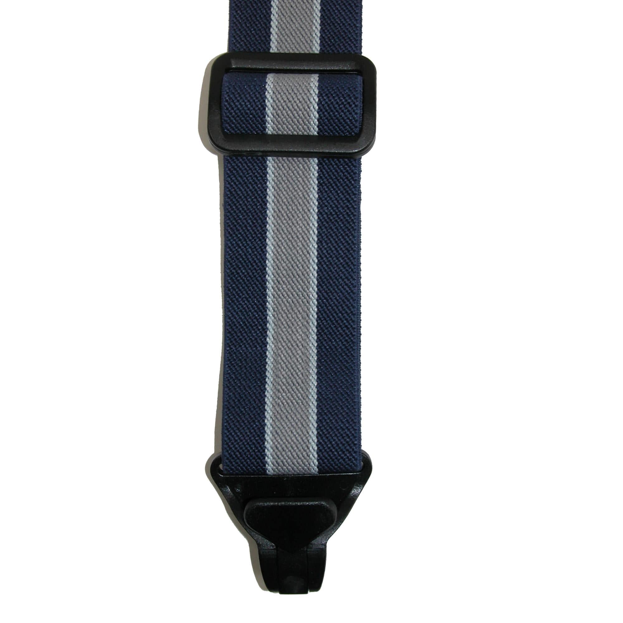CTM® Men's Elastic Plastic Clip-End TSA Compliant Airport Suspenders - Navy