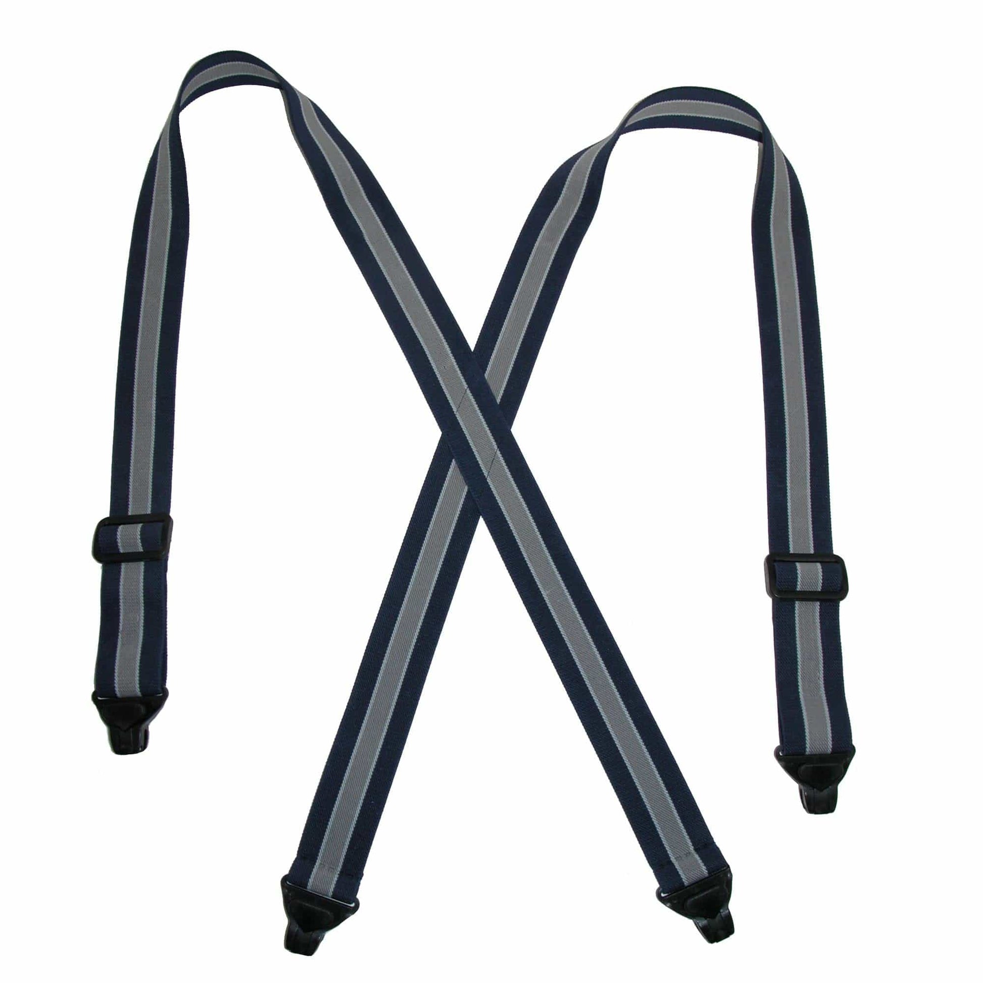 CTM® Men's Elastic Plastic Clip-End TSA Compliant Airport Suspenders - Men's Elastic Plastic Clip-End TSA Compliant Airport Suspenders