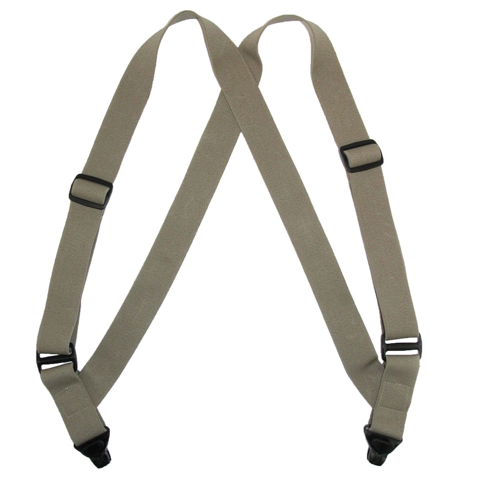 CTM® Men's Elastic Side Plastic Clip TSA Compliant Airport Suspenders - Men's Elastic Side Plastic Clip TSA Compliant Airport Suspenders