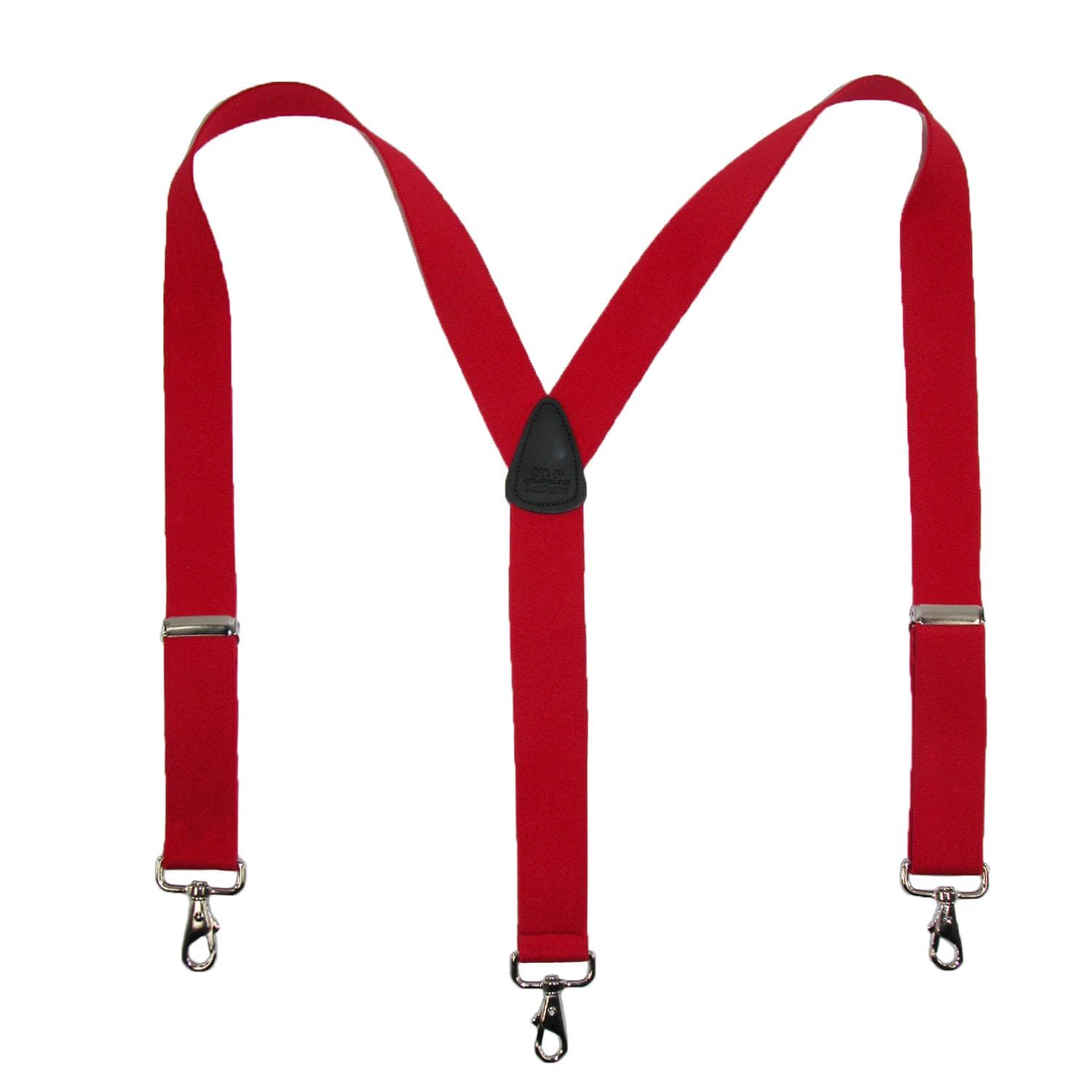 CTM® Men's Big & Tall Elastic Solid Y-Back Suspender with Swivel Hook Ends