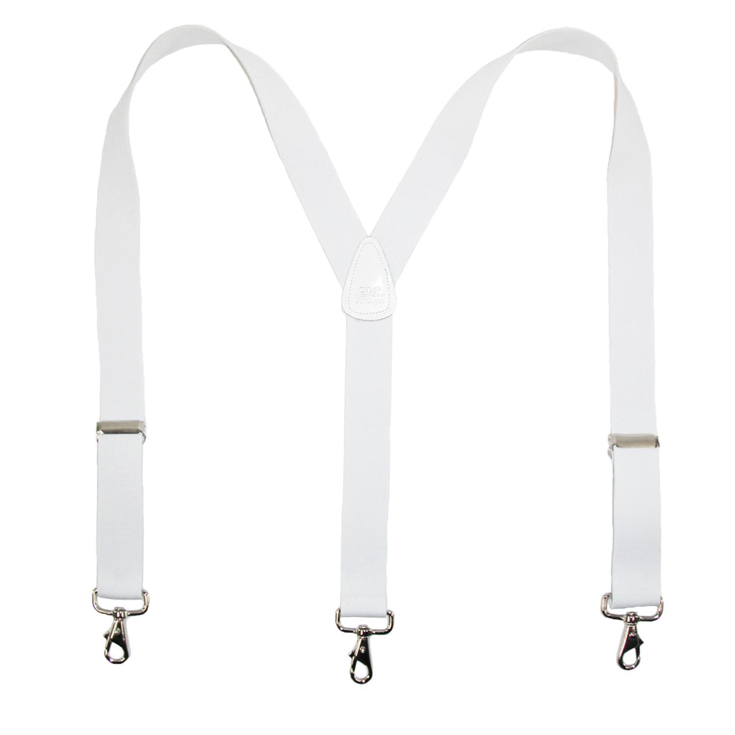 CTM® Men's Big & Tall Elastic Solid Y-Back Suspender with Swivel Hook Ends