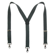 Men's Big & Tall Elastic Solid Y-Back Suspender with Swivel Hook Ends