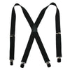 Men's Elastic with Anti Slip Pin Clip 1 1/2 Inch Solid Suspenders