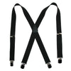 Men's Elastic with Anti Slip Pin Clip 1 1/2 Inch Solid Suspenders