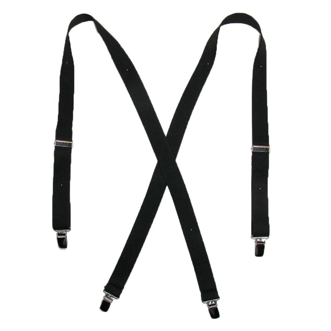 CTM® Women's Elastic Clip-End 1 Inch Basic Suspenders