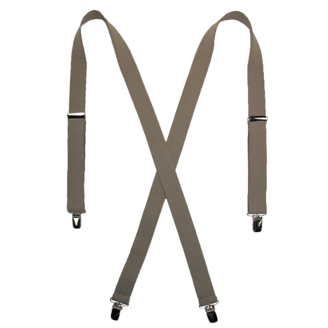 CTM® Women's Elastic Clip-End 1 Inch Basic Suspenders
