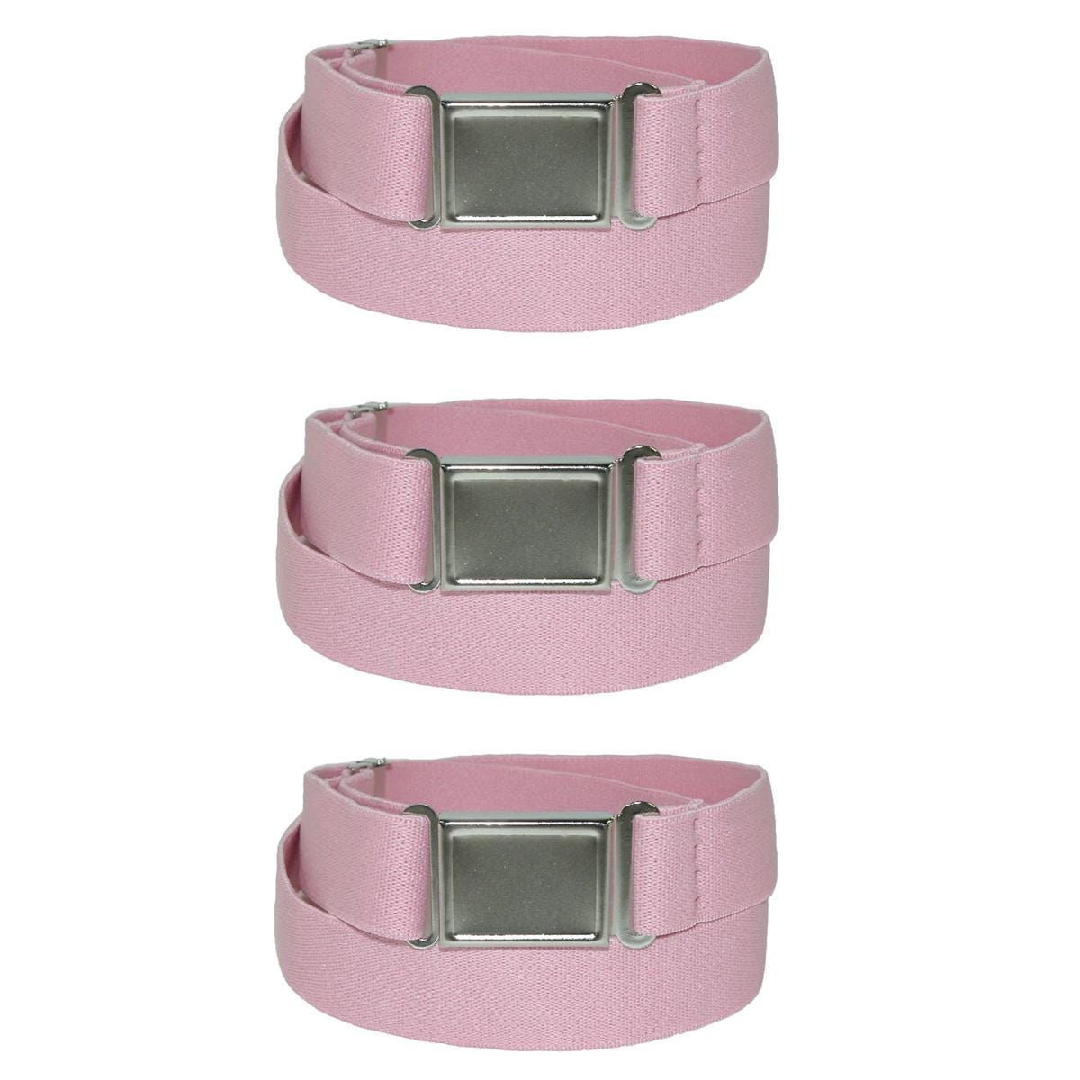 CTM® Kids' Elastic Stretch Belt with Magnetic Buckle (Pack of 3)