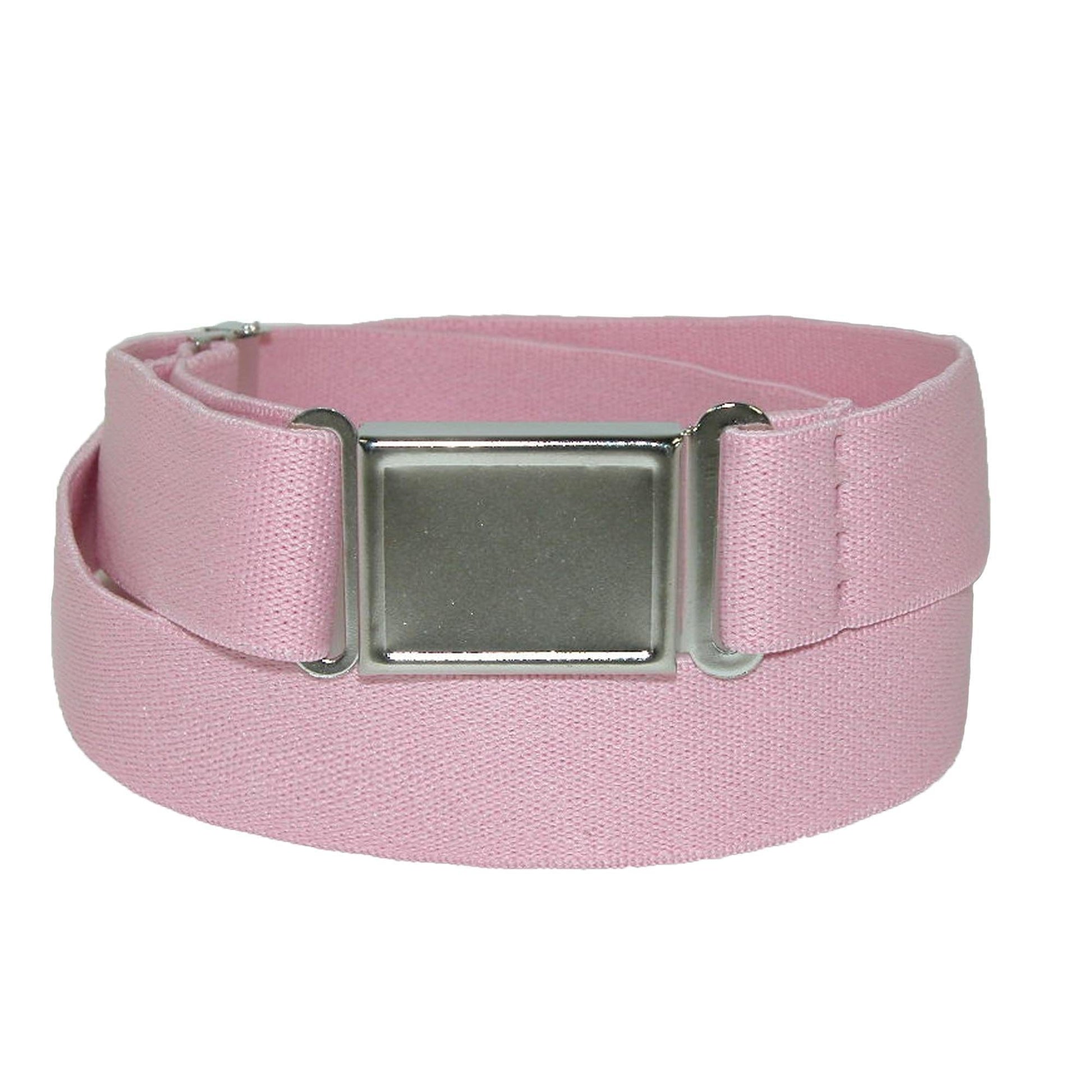 CTM® Kids' Elastic Stretch Belt with Magnetic Buckle (Pack of 3) - Pink