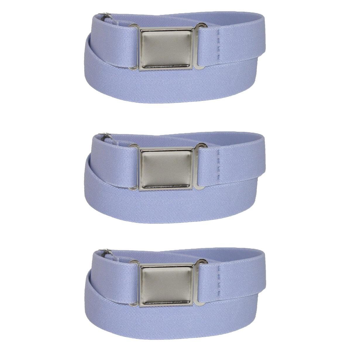 CTM® Kids' Elastic Stretch Belt with Magnetic Buckle (Pack of 3)
