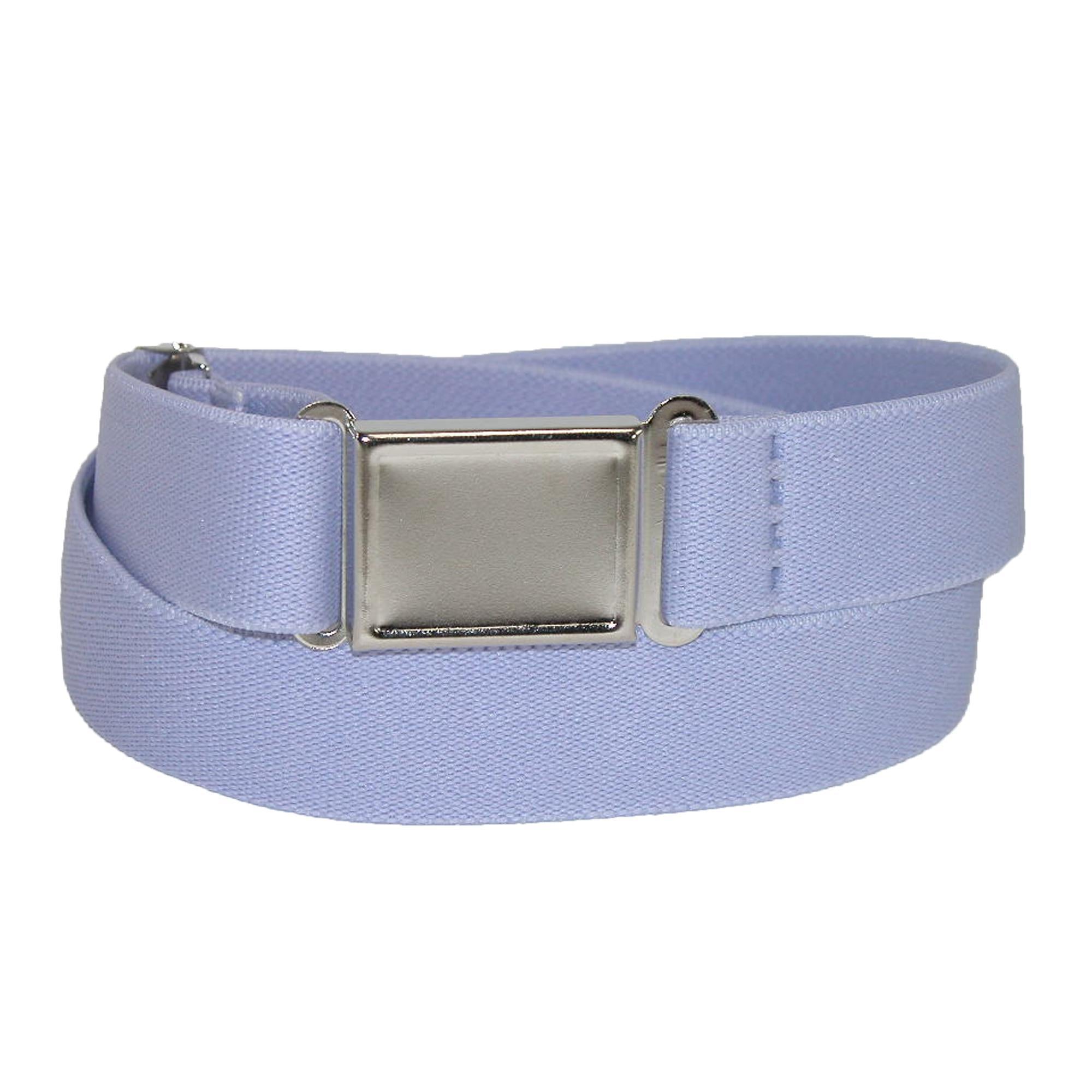 CTM® Kids' Elastic Stretch Belt with Magnetic Buckle (Pack of 3) - Purple