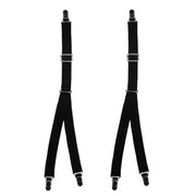 Men's Elastic 1 Inch Casual Y Split Sock Garter Shirt Stays