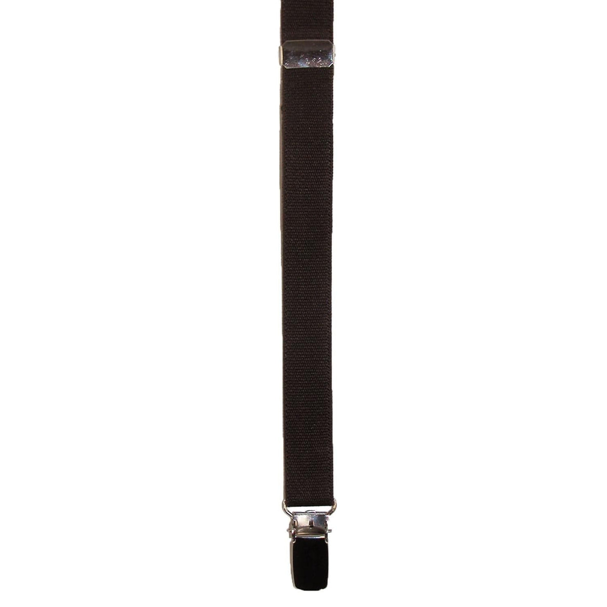 CTM® Elastic .75 Inch Wide Undergarment Clip-End Suspenders - Brown