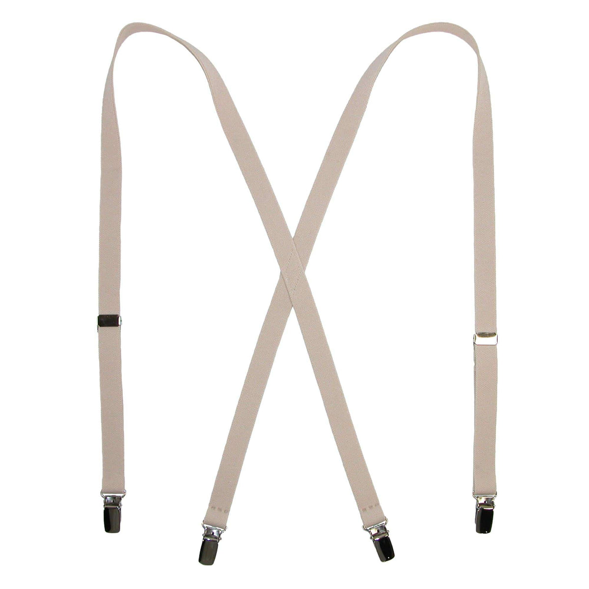 CTM® Elastic .75 Inch Wide Undergarment Clip-End Suspenders - Elastic .75 Inch Wide Undergarment Clip-End Suspenders